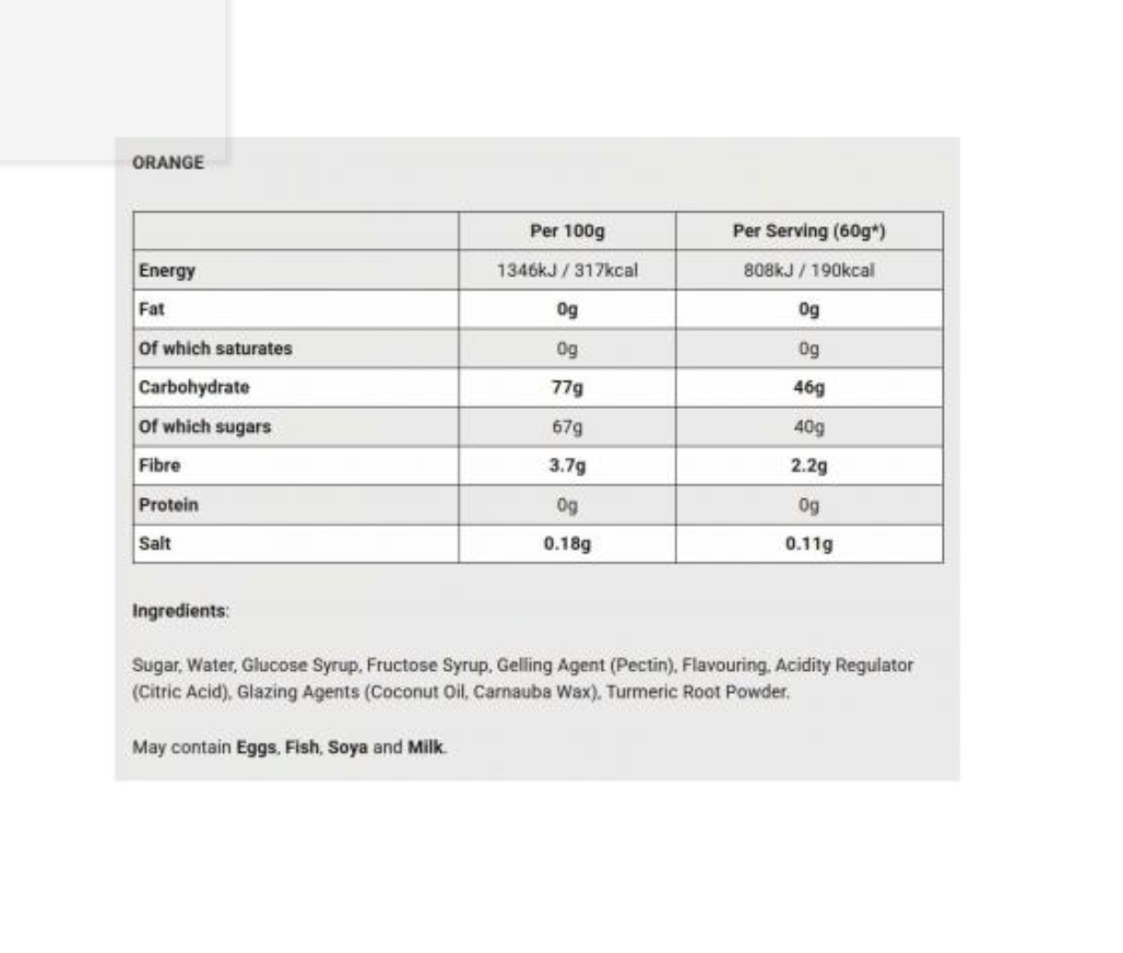 BETA FUEL ENERGY CHEW - 46g de Hidratos (Orange)