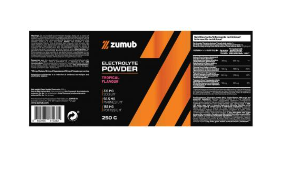 ELETRÓLITOS EM PÓ (ZUMUB)