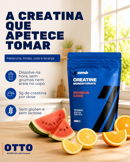 Creatina Monohidratada com Sabor | Em Pó | Zumub