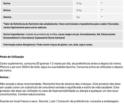PROTEÍNA VEGAN (Proteína de ervilha)