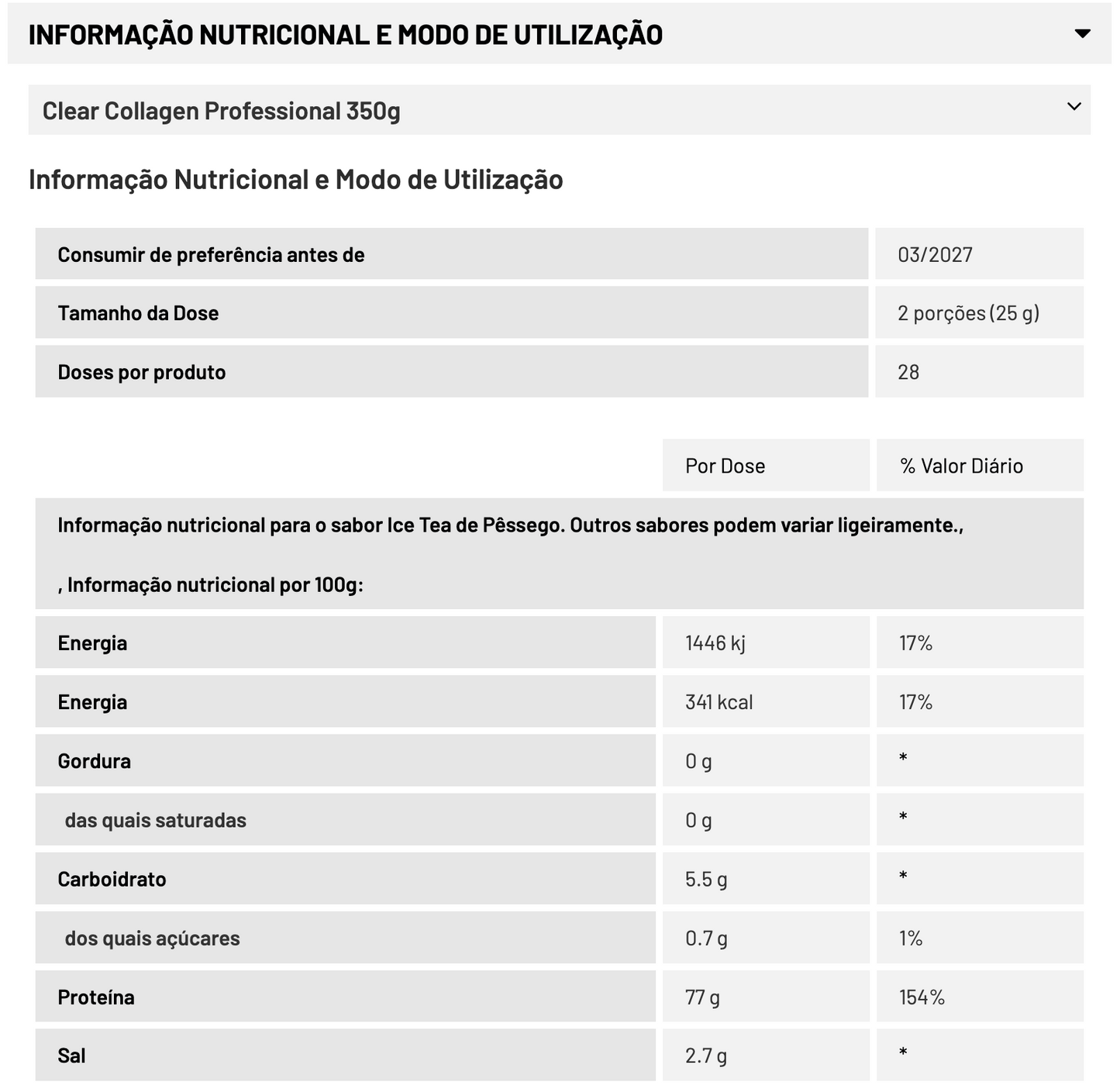 CLEAR COLLAGEN PROFESSIONAL 350G (Biotech USA)
