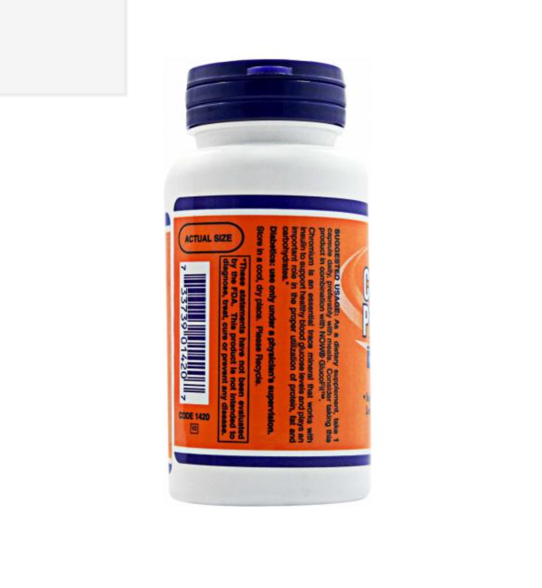 PICOLINATO DE CRÓMIO 200 MCG 100 CÁPSULAS