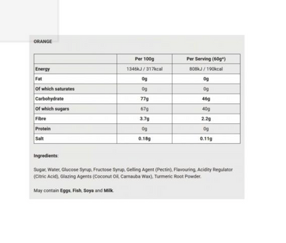 BETA FUEL ENERGY CHEW - 46g de Hidratos (Orange)